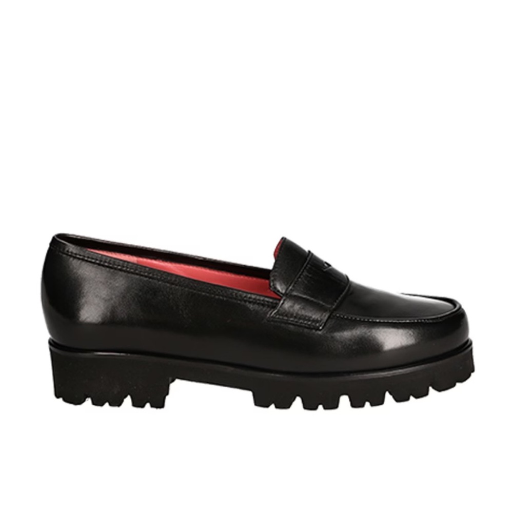 Pas de Rouge Marta Soft Calf Nero Loafer NWT - Picture 2 of 16